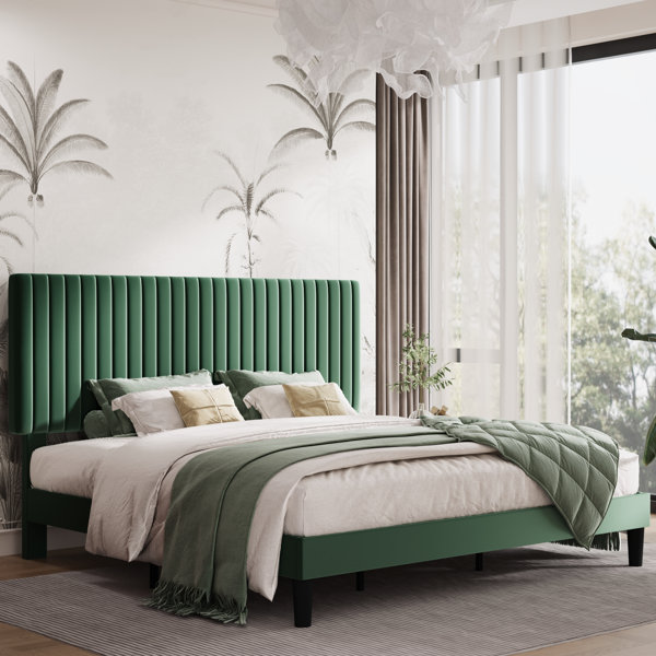 Emerald Green Velvet Headboard Wayfair